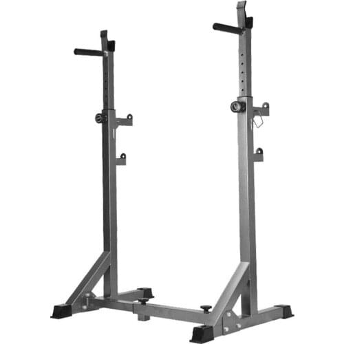 Adjustable Squat Rack 300KG Fitness Muscle Training Barbell Stand Workout Trainer Home Gym Fitness Equipment Weight Lifting XJ