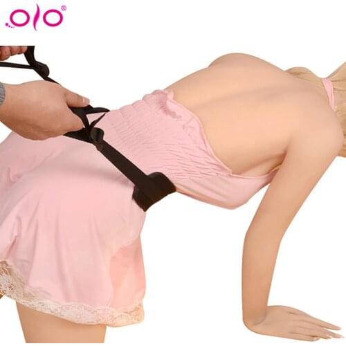 Doggie Style Bondage Strap Adult Kinky Waist Belt Handcuffs Adult Slave Sex Game Nylon Sponge BDSM Bondage Sex Toy