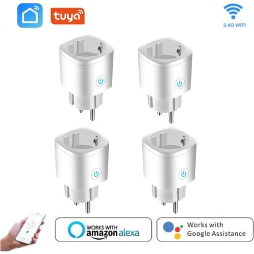 WIFI Smart Plug 16A EU WiFi Socket With Timing APP Control,Compatible Alexa Google Home Mini IFTTT Voice Intelligent Control
