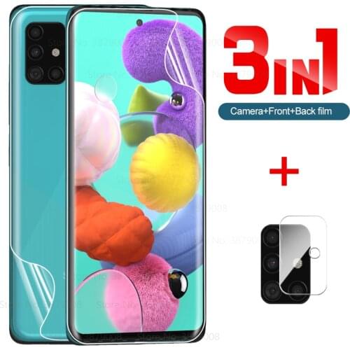 Front back hydrogel film for samsung galaxy a51 4G 5G screen protector samsunga51 samsun a51 a 51 sm-a515f 6.5'' camera glass