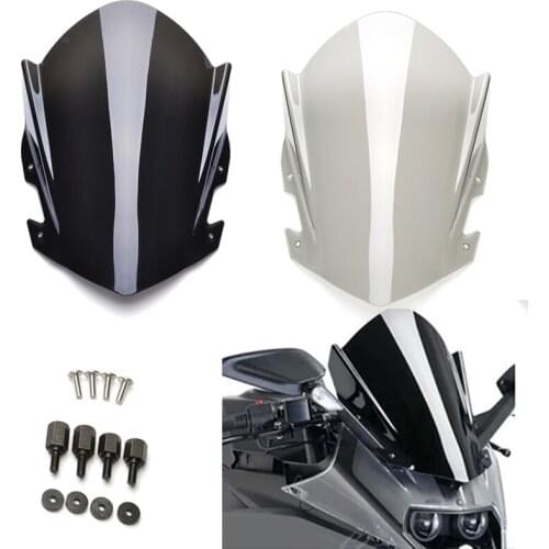 Motorbike Windscreens Windshield Wind Deflector For RC125 RC200 RC390 2014 2015 2016 2017 2018 RC 125 200 390 Shield Screen