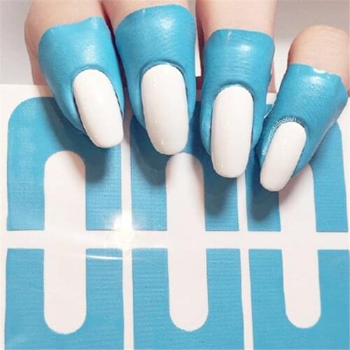 Anti-spilling Nail Polish U-shaped Sticker Anti-spill Glue Environmental Protection Nail Tips Extension Acrylic Cover TSLM2