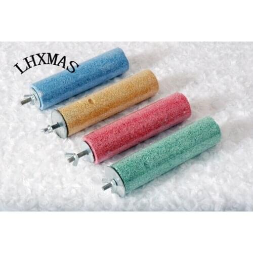 1pcs Colorful Parrot Toy Blah Stone Molar Stone Hamster Rat Parrot Products D193