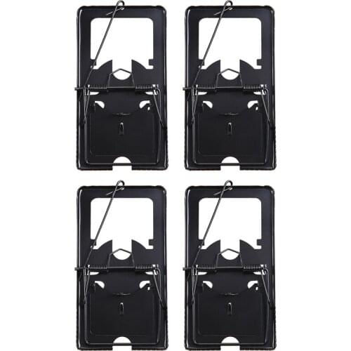 4Pcs Reusable Rat Catching Mice Mouse Traps Heavy Duty Mousetrap Snap Mouse Trap Set Bait Pest Catcher