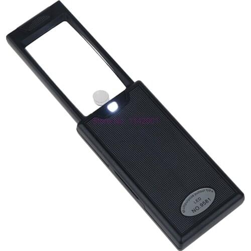 50pcs 2.5x 45x Mini Magnifying Portable Pullout Illuminated LED Jeweler Eye Loupe Magnifying Glass Magnifier with 3 LED Lights