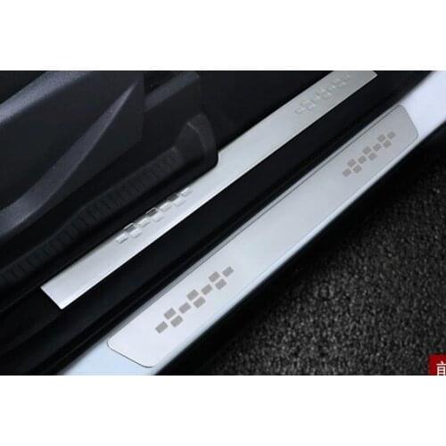 Higher star stainless steel 8pcs car door sills scuff footplate,guard plate,protection sticker For Ford Kuga/escape 2013-2016