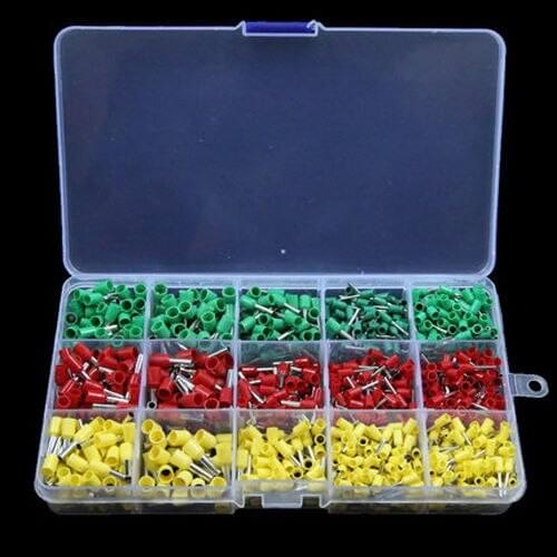 990pcs Tube Type Terminal Cold Pressing Needle Shape Terminal Connector Kits High Quality