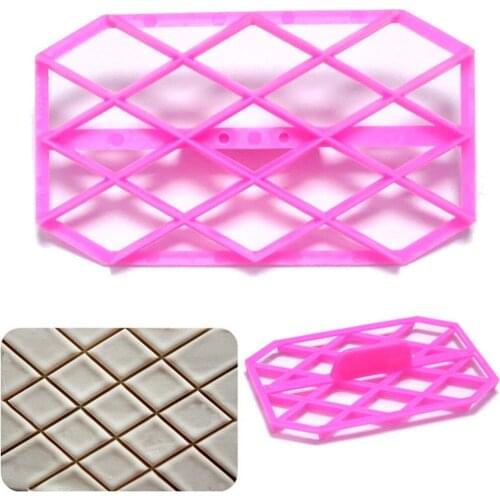 Diamond Sugarpaste Gum Icing Baking Quilt Fondant Cake Raft Equipment Tool Embosser Cutter Icing Embosser Mould [3]