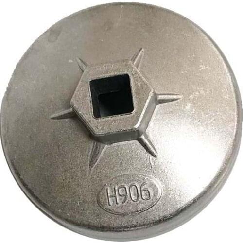 Aluminum 1/2 Square Drive 84mm 18 Flutes End Cap Oil Filter Wrench Auto Socket Remover Tool 906 For Peugeot Renault Citroen