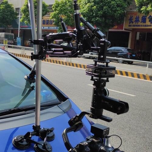 HONTOO Shock Absorbing ARM Car Mount Rig Kit Dampener with 3 Dampers 11kg Vehicular stabilizer FOR DJI RONIN 2 MX S RS2 Zhiyunl