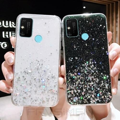 Bling Glitter Soft Star Case Clear Cover for Huawei Nova 7i 5T P40 Lite E Honor 30s 30 Pro Plus 9A 9S 9C 9X Global Y7P Y6P Y5P