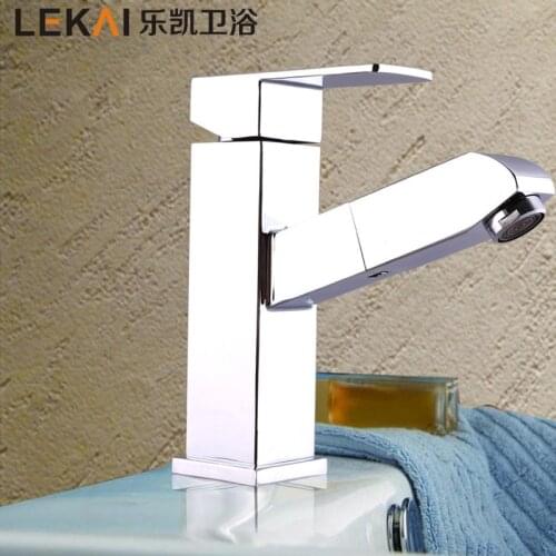 Nanan Quartet double basin faucet bathroom hot and cold mixing faucet lift vertical faucet manufacturers wholesale