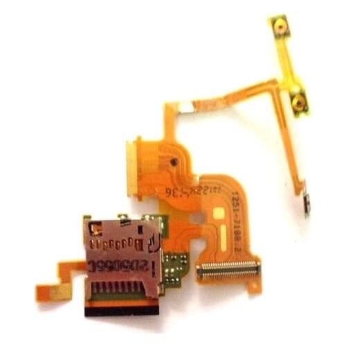 Org Power ON/OFF Switch Flex Cable For Sony xperia ion LT28 LT28i LT28H Volume UP/Down Button &Memory card tray slot Flex cable
