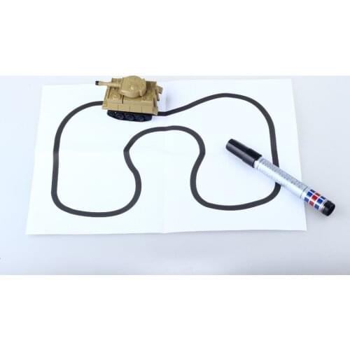 Inductive tank car model car magical track toys following by line you draw mini vehicle intelligence development kids toy FSWOB