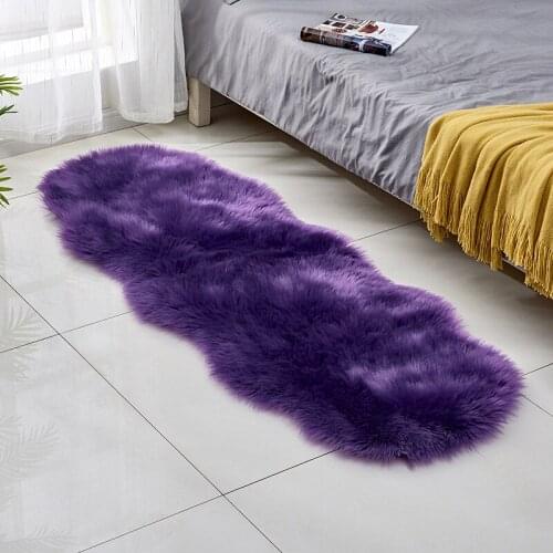 Fur Faux Artificial Sheepskin Carpet Washable Seat Pad Fluffy Rugs Hairy Wool Soft Warm Carpets Living Room Sofa Carpet Floor