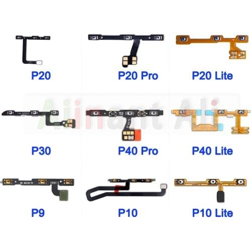 Original Power On Off Volume Up Down Button Mute key Switch Flex Cable Ribbon For Huawei P9 P10 P20 P30 P40 Lite Pro Plus