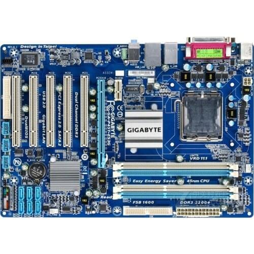 Free shipping original motherboard for Gigabyte GA-P45T-ES3G LGA 775 DDR3 P45T-ES3G boards 16GB P45 Desktop mainborad