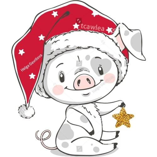 Pentagram Christmas Hat Pig Doll Metal Cutting Dies Lovely Animals Stencil For DIY Craft Scrapbooking Cards Decorative