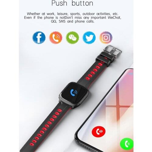 Full Touch Screen Sport Calory Distance Step Recorder Smart BT4 Fitness Wristband Dynamic Heart Rate Tracker SMS Call Reminder