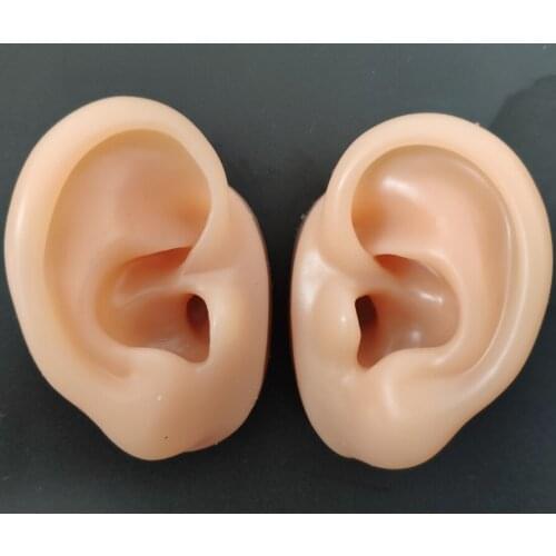 Silicone Simulation Ear Model Hearing Aid Ear Display acupuncture masage Silicone Ears