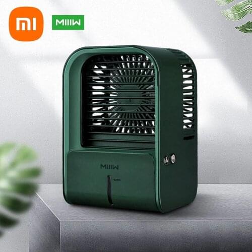 Xiaomi miiiiw fan portable air cooler low noise 3 gears desktop wind air conditioning usb humidifier purifier for office room