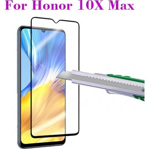 Full Glue Full Cover Tempered Glass For Huawei Honor 10X Max Screen Protector protective film For Honor 10X 10 X Max glass