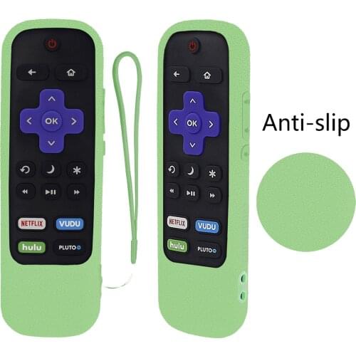 Protective Case for TCL Roku TV Steaming Stick 3600R 3800/3900 Remote Silicone Cover Shock Proof Controller Skin Anti Slip