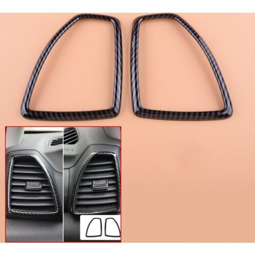 1Pair Car ABS Carbon Fiber Style Front Side Air Vent Outlet Trim Cover Frame Fit for Hyundai Tucson 2019 Accessories