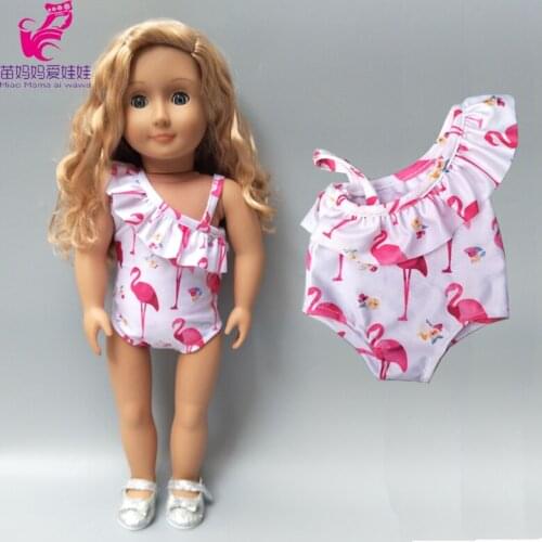 18 inch Doll swimming clothes for 43cm baby doll bikini dress swim clothes Diving suit