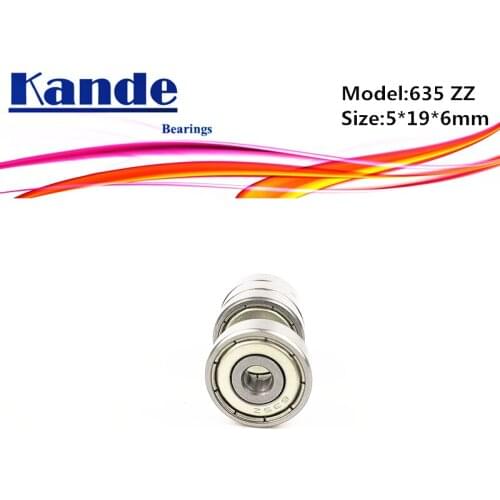 635ZZ ABEC-1 ABEC-3 ABEC-5 635-2Z Miniature Deep Groove 635 Ball Bearing 5x19x6mm 635-2Z