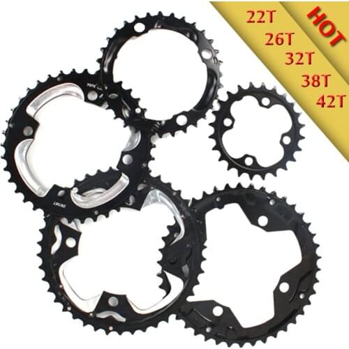 64/104 BCD Chainring 24/26/32/38/42T Double/Triple Bicycle Chainwheel MTB 10Speed Aluminum Chain Ring Bike Crankset Accessories