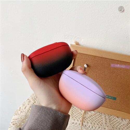 GTWIN Gradient Color Earphone Accessories For SONY WF-SP800N Charging Box Coque Cover Case For SONY WF SP800N Earphone Case