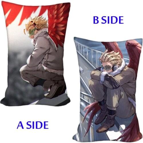 Anime My Hero Academia Takami Keigo Hawks Pillow Case Cushion Hold Sofa Decor Pillow Cover 40x60cm
