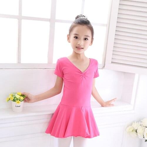 2018 New Hot Girls Kids Ballet Dance Dress Lycra Cotton Open Crotch Vestido Classical Tutu Ballet Leotards For Children