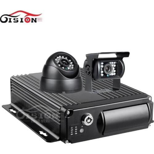 Free Shipping Indoor+Outdoor 2Pcs 2.0MP HD Vehicle Dvr Camera+ 3G GPS SD Car Dvr Realtime Monitoring Remote View 4CH Video Mdvr