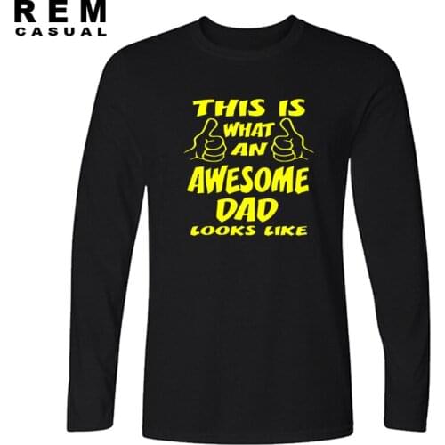 This is what an awesome dad looks like Funny Mens Long sleeve T-Shirt More Size and Colors