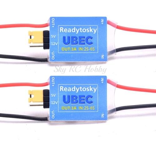 1PCS / 2PCS UBEC BEC Power Module 2-6S 5V 3A / 12V 3A Adjustable Switchable BEC RC Parts for FPV Transmitter Flight controller