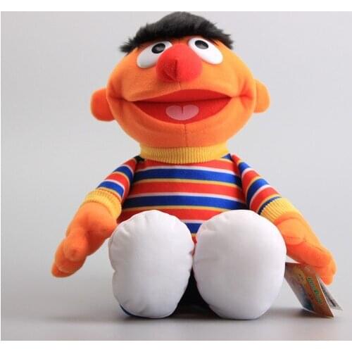 32cm Sesame Street Bert Plush Stuffed Toys Peluche Big Size Pillow Soft Sleeping toys Japan Anime Women Kids Baby Birthday Gift