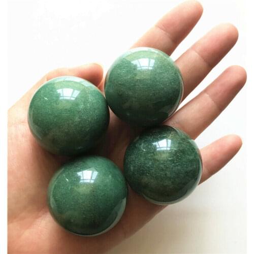 36-38mm Natural Green Aventurine Crystal Sphere Quartz Ball Healing Decor Gift Natural Quartz Crystals 1 Piece