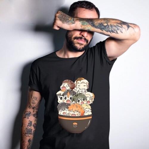 Hiakyuu Casual T-shirt Men Women Cute Anime T Shirt Graphic Tshirt Hip Hop Top Tees Male Unisex