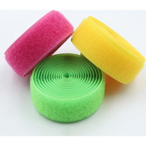 2Cmx1M Self Adhesive Fastener Tape Magic Tape Polyester Nylon Hook Loop For DIY Sewing Bag Shoes Garment Accessories Material