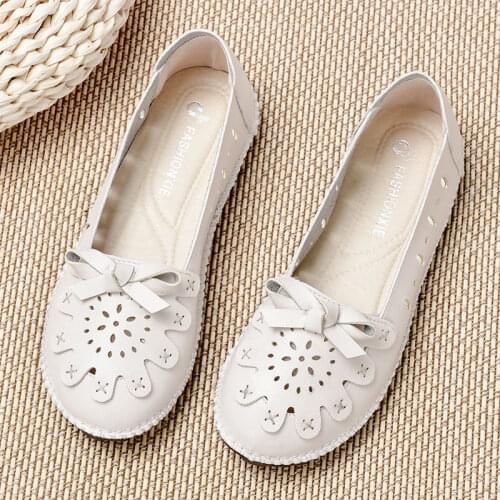 Mom Genuine Leather Woman Moccasin Black Comfortable Loafers For Ladies Oxford Luxury Brand Women Shoes