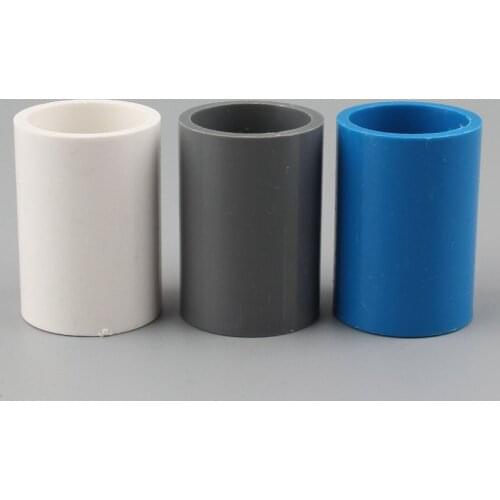 1pc 20 25 32 40 50mm Straight Connector PVC Quick Connector Plastic Water Pipe Fittings Garden Irrigation Accessories