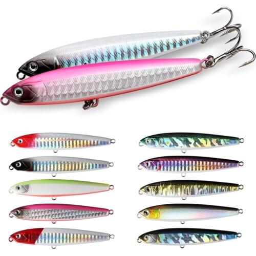 1 Pcs Super Long Range Underwater Pencil Light Sea Water Sub Bait Flying System Strengthening Hook 13g16g Bait Artificial