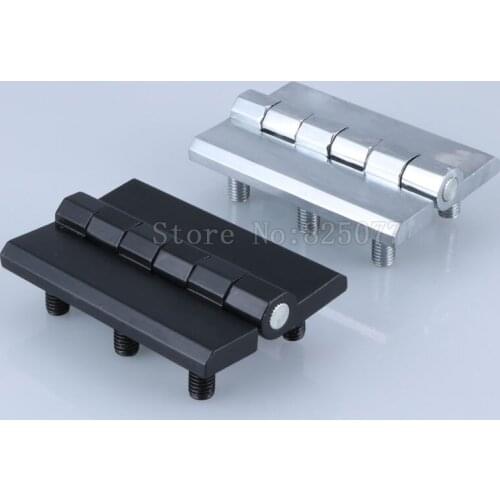 4X Black/Silver Color Zinc Alloy Bearing Thickening hinge,with 6 Studs,Engine block hinge,cabinet hinge,industrial hinge JF1335