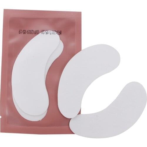 50 Pairs/Lot Eyelash Hydrogel Eyepatches Eye Mask Surface Smooth Thin Eyelashes Isolation Pad