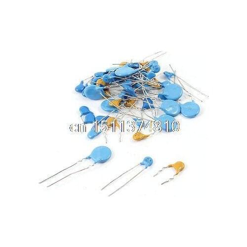 50pcs 2P Radial Insert Type Monolithic Ceramic Chip Capacitors 6.8pF 3KV
