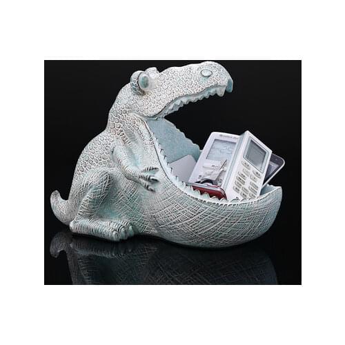 Abstract Hippopotamus Statue With Storage Funcion Resin Artware Sculpture Ornament For Desk Home Decor Decoration Accessories