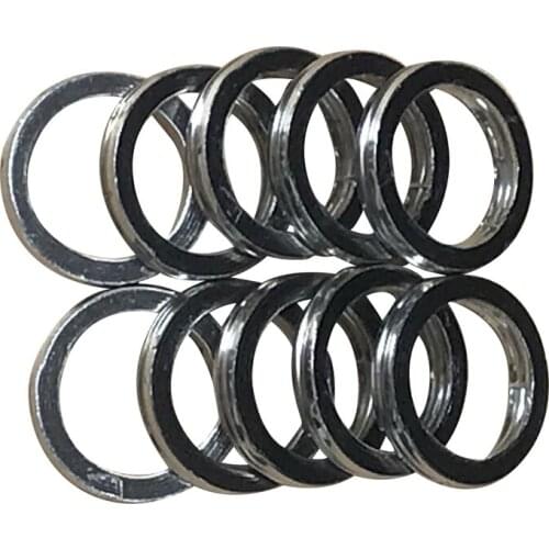 OD 40mm 4pc Motorcycle Exhaust Pipe Header Gasket for T-MAX530 TMAX530 XP500 FZ600S FZ750SC YX600SC FZ600 FZ700 FZR750R SRX250