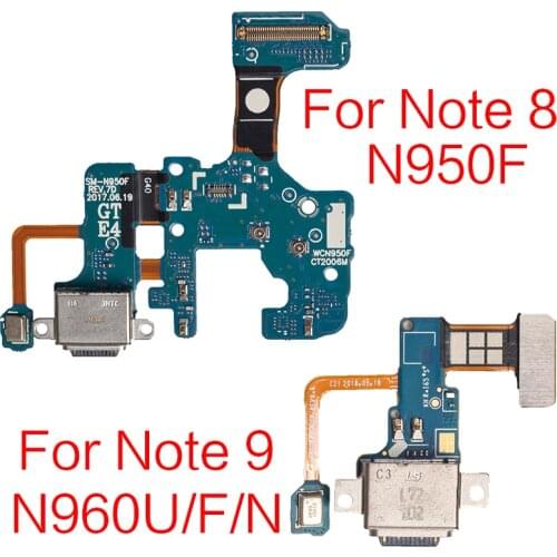 5pcs/lot Charger Data Flex Cable For Samsung Galaxy Note 8 9 N950F N960F N960U N960N USB Charging Port Dock USB Connector